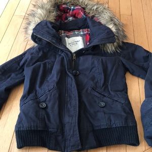 Abercrombie XS Navy jacket